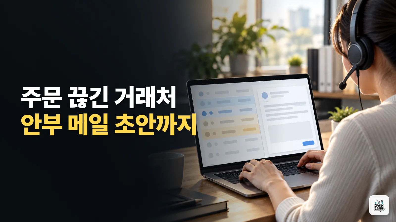 몇 달째 주문 없는 거래처만 골라 안부 메일 초안까지, 클로드 코드로
