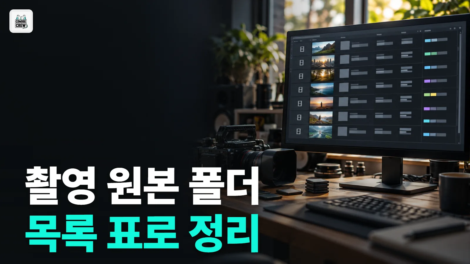 촬영 원본 수십 개, 클로드 코드로 길이·해상도 목록부터 뽑기